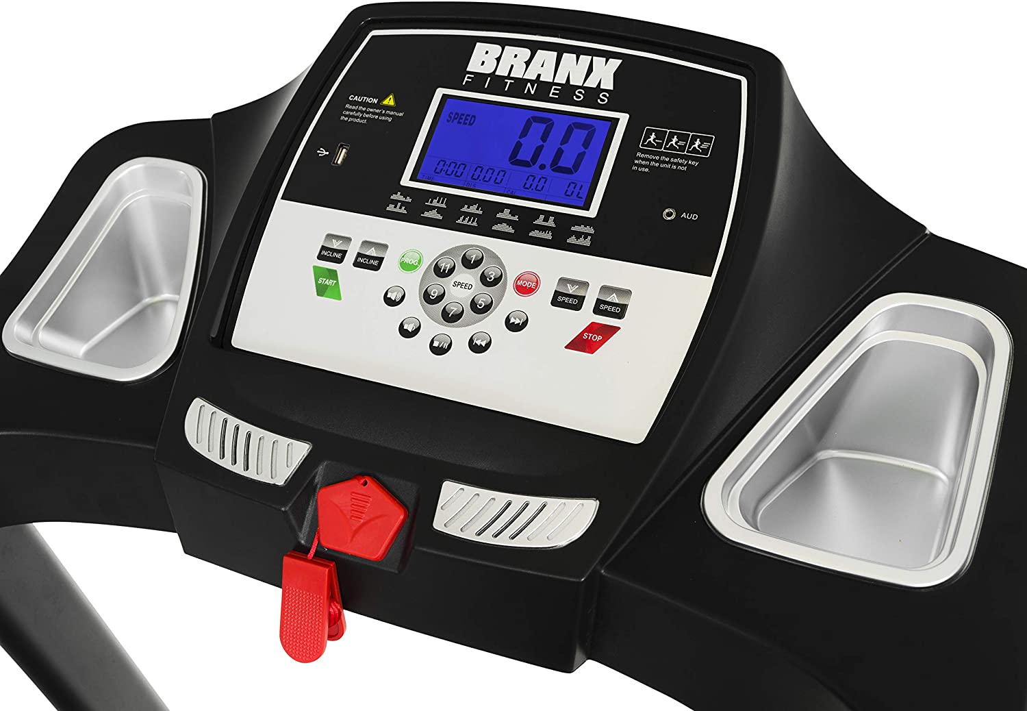 Branx Fitness Energy Pro Treadmill controls