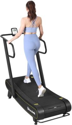 Microink curved manual treadmill walking