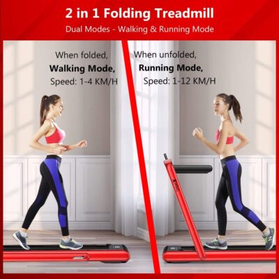 Dripex 2 in 1 Folding Treadmill, 2.25HP info