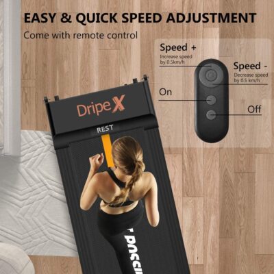 Dripex Under-Desk Treadmill with Remote Control speed