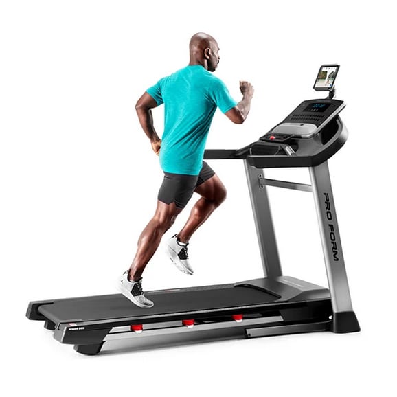 ProForm Power 995i Folding Treadmill man running