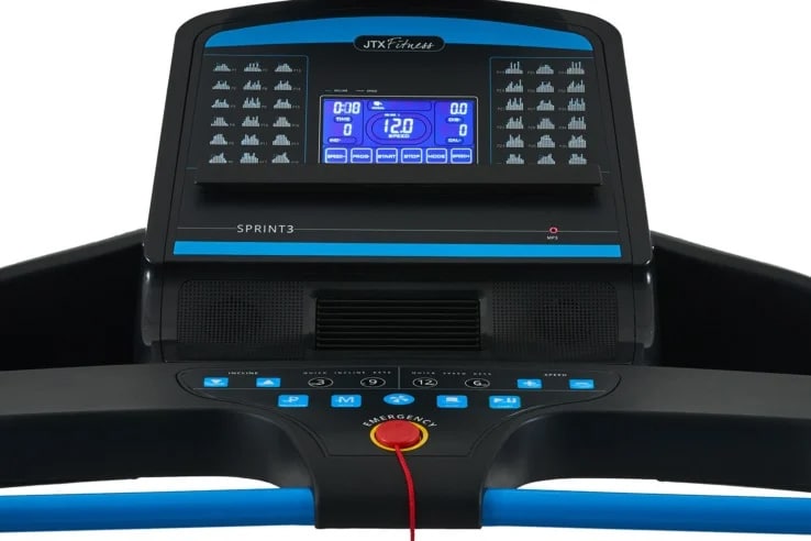 JTX Sprint-3 Electric Treadmill buttons