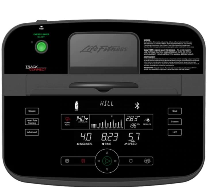 Life Fitness T3 Treadmill with Track Connect Console controls