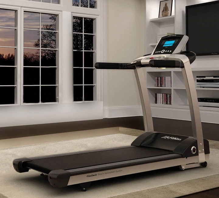 Life Fitness T3 Treadmill with Track Connect Console in studio