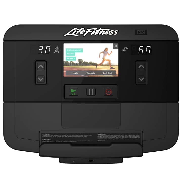 Life Fitness Club Series+ Treadmill console