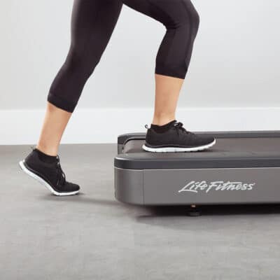 Life Fitness Club Series+ Treadmill stepping on