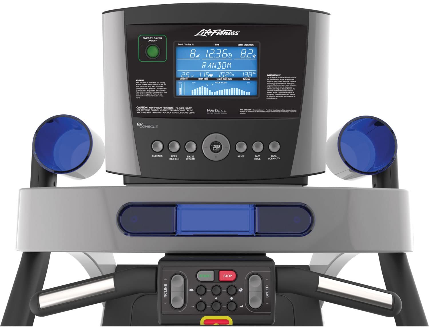 Life Fitness T5 Treadmill with Go Console controls again