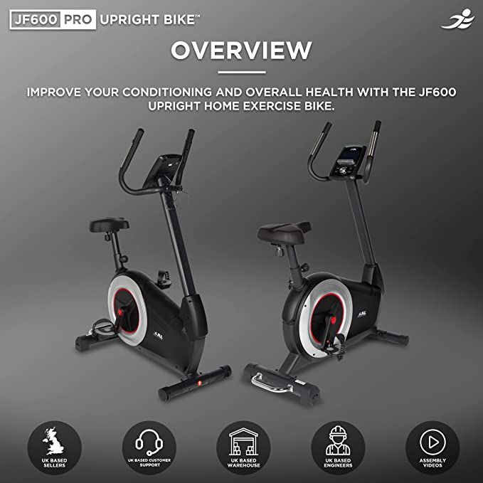 JLL JF600 Pro Upright Exercise Bike for home product overview