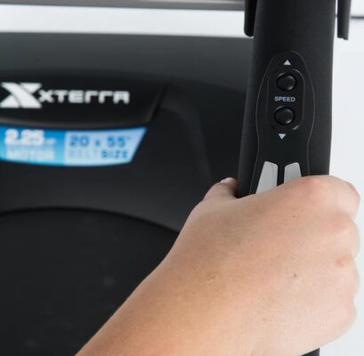 Xterra TRX 3500 Folding Treadmill - hand grip pulse