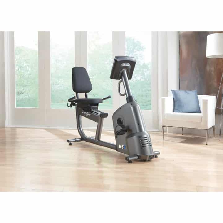 Life Fitness RS1 Recumbent Bike - front view
