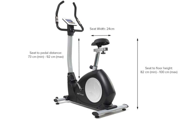 JTX Cyclo-Go Home Exercise Bike - product dimensions