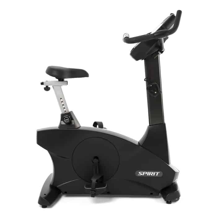 Spirit CU800 Upright Exercise Bike - side view