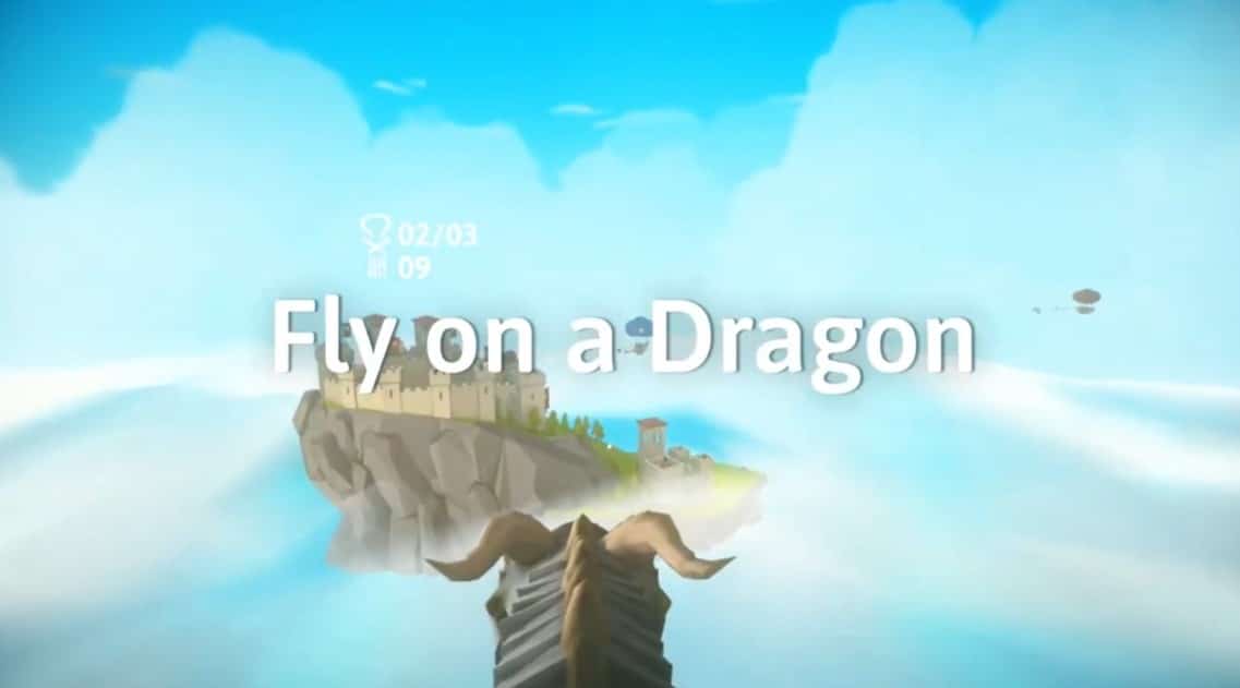 ICAROS GAMES - Dragon Game - screenshot with flying dragon