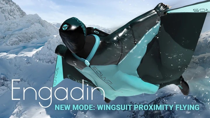 ICAROS Pro Commercial  Virtual Reality Fitness Equipment  - engadin wingsuit