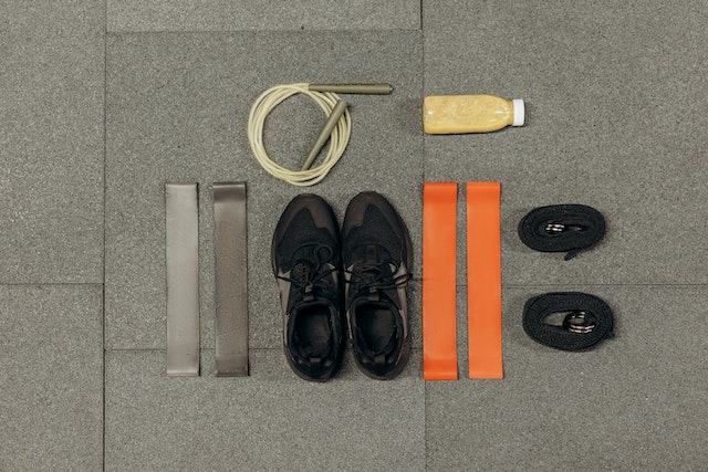Training Shoes And Exercise Tools