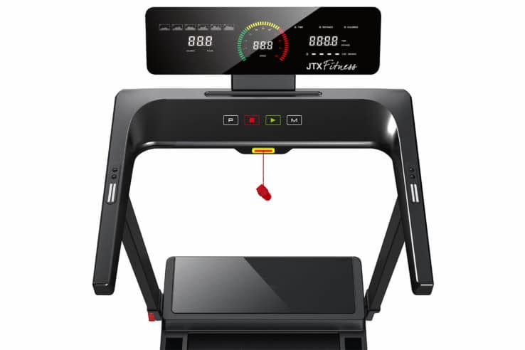 JTX Slim-line Flat Fold-away Treadmill console 