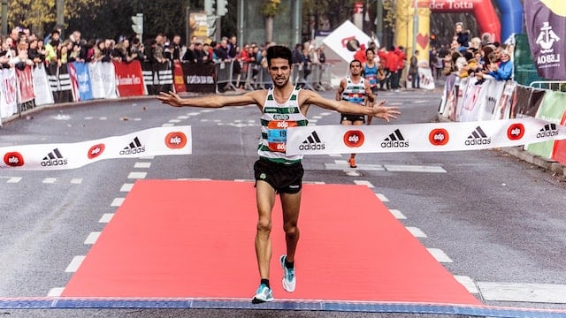 Man finished a marathon